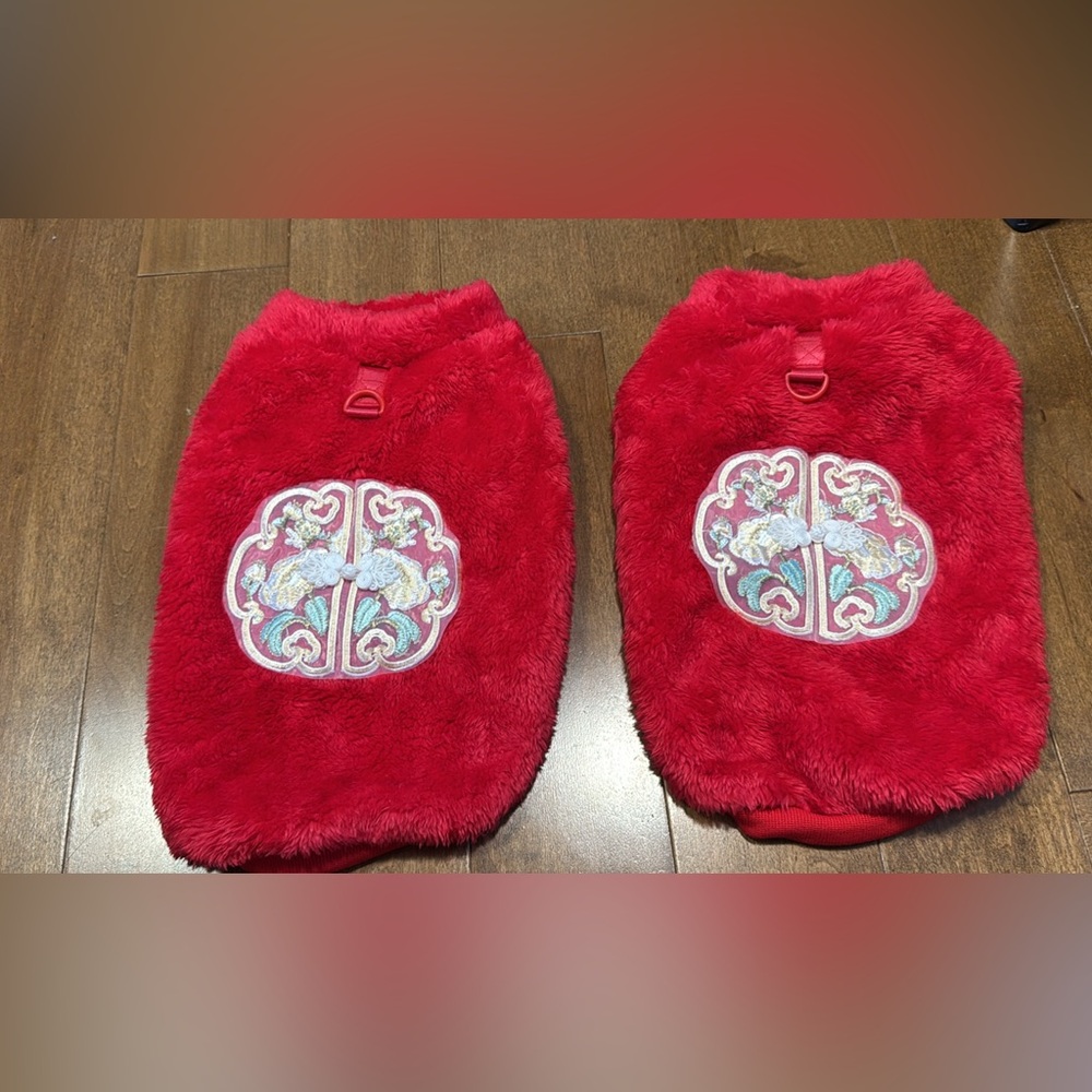 2pcs Chinese New Year Outfit for Dogs